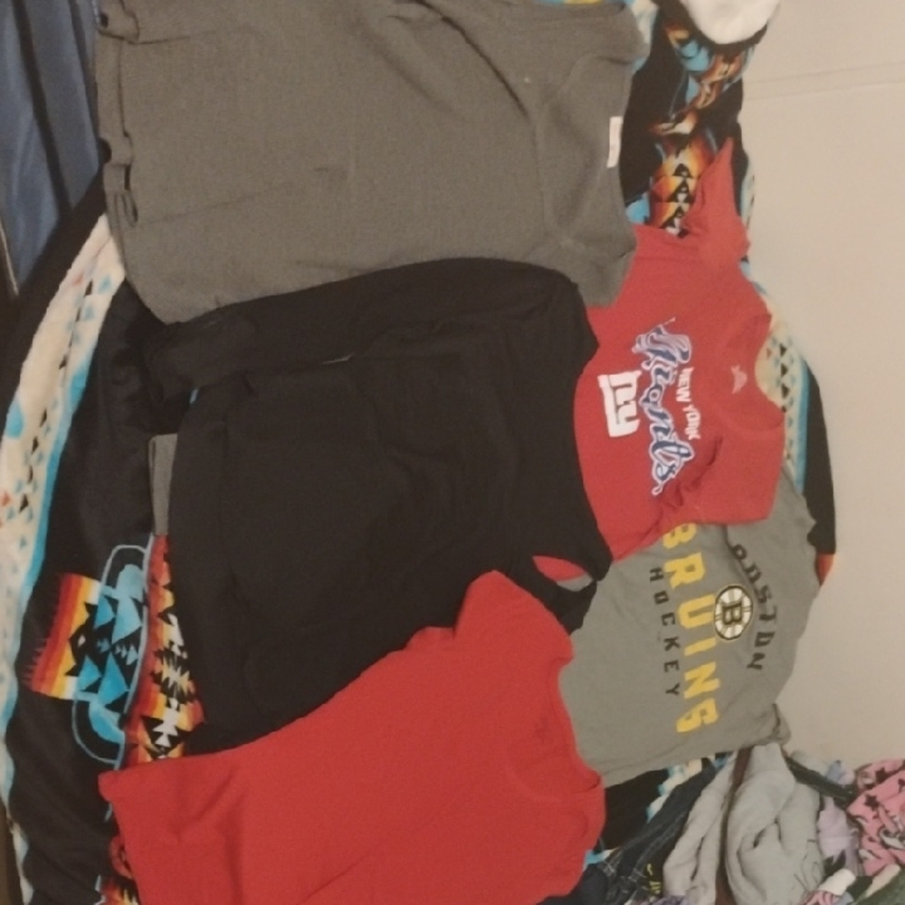 Kids Red and Black Graphic T-Shirts